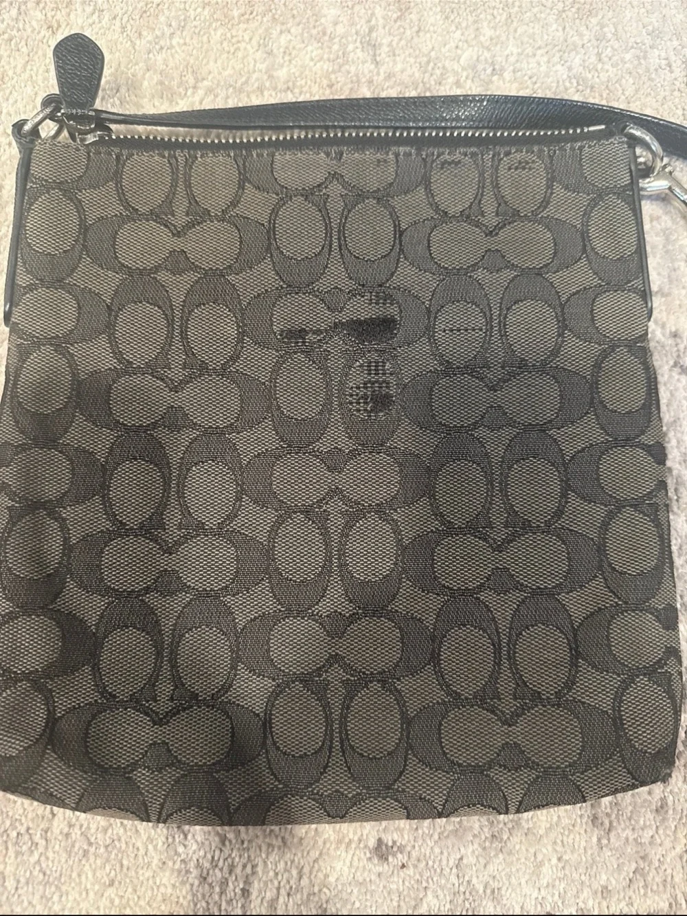 Coach Signature Monogram Crossbody Bag